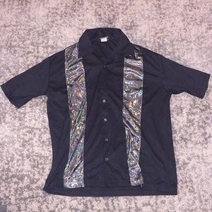 Holographic bowling shirt